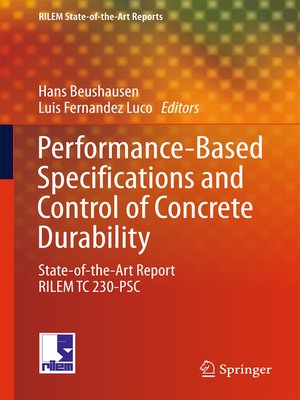 cover image of Performance-Based Specifications and Control of Concrete Durability